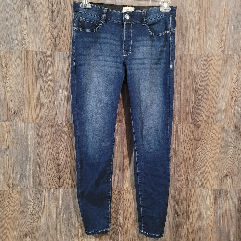 Angels Forever Young Everluxe Lift Skinny Jeans Size 6/28 x 28 Dark Wash Stretch
